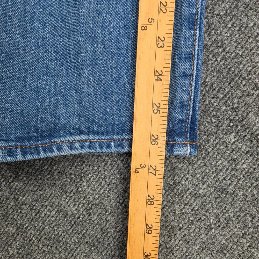 Levis Premium Ribcage Straight Jeans Women's 26 High Rise Dark Wash Button Fly